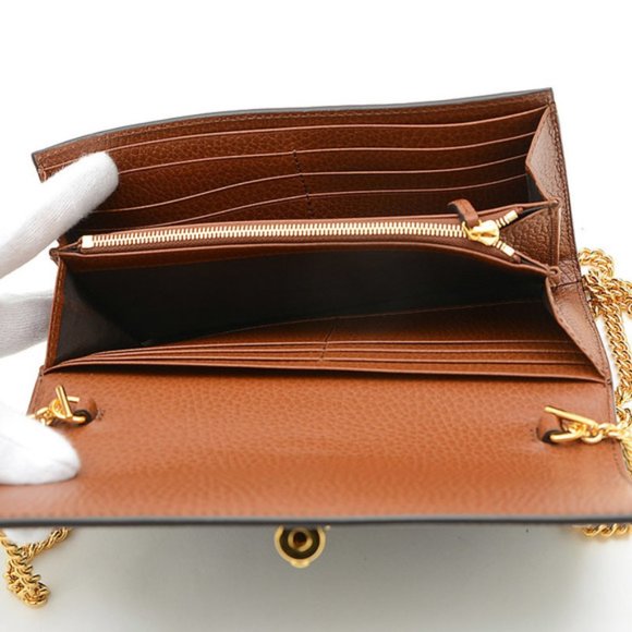 Gucci GG Denim Jackie 1961 Chain Wallet NEW WITH DUST BAG - Picture 3 of 15